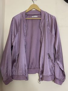 Light Purple Bomber Jacket