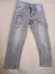 Stylish Grey Denim Jeans for Boys