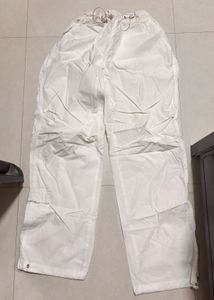 White parachute Pants