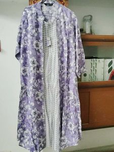 Beautiful Floral Print jacket Kurti