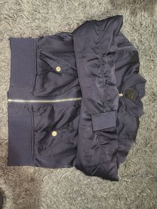 Stylish Navy Bomber Jacket