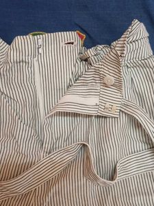 Striped Tie-Waist Shorts