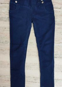 Dark Wash High-Waisted Denim Jeans