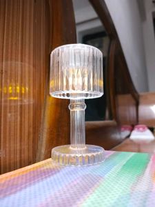 Clear Glass Accent Lamp
