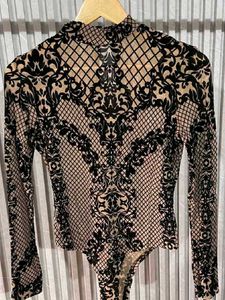 Elegant Patterned Bodysuit