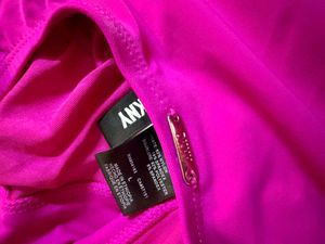 DKNY- original Pink Ruffle Bikini Top- Large