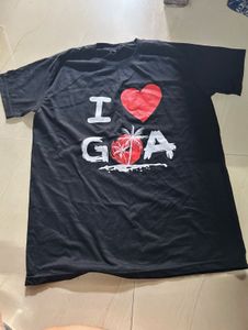 Black I Love Goa T-Shirt