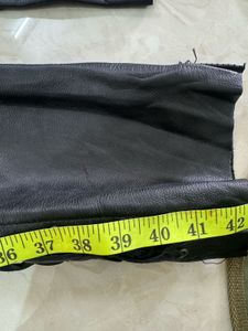 Black Lace-Up Faux Leather Pants
