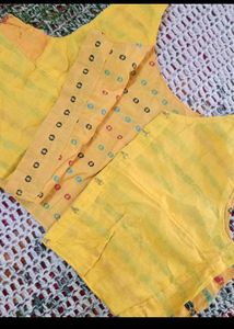 Yellow Printed Blouse