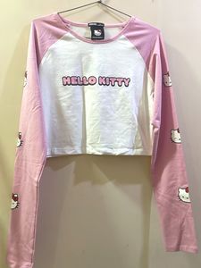Hello Kitty Long Sleeve Cropped Top