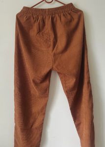Stylish Brown Corduroy Cropped Jacket