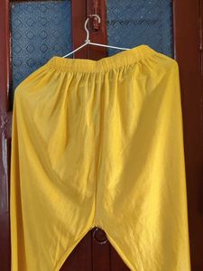 Beautiful Yellow Anarkali Suit Set