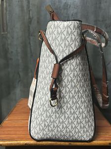 Michael Kors White Monogram Crossbody Bag