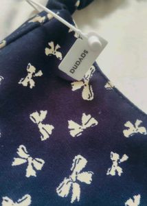 Cute Bow Print Hobo Bag