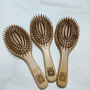 Set of 1 Wooden Hair Brushes