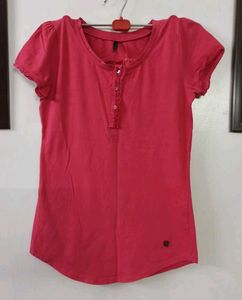 Benetton Melon Pink Top (32")