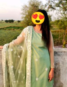 Full Embroidered Kurta , Palazo And Dupatta