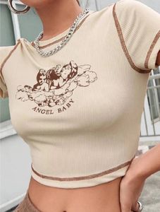 beige cropped top