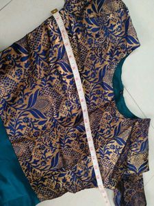 blue long gown