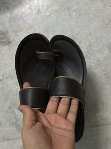 Aerowalk Brown Toe Loop Sandals