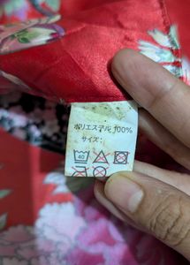 Red Imported Floral Kimono Robe🎀✨