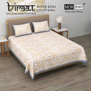 SUPER KING SIZE PURE COTTON BEDSHEET