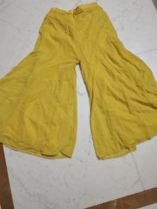Vibrant Yellow Floral Embroidered Suit
