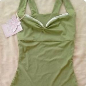 coquette sea green top