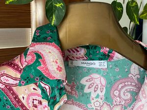 Never Worn /Vibrant Paisley Print Mini Dress