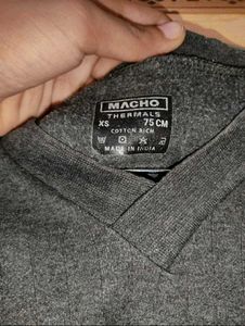 Macho Winter Innerwear for Kids Charcoal Cotton