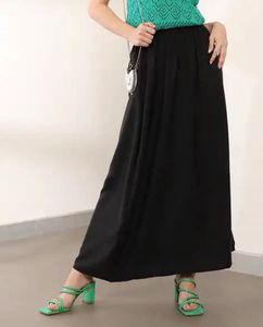 SHEIN Elegant Black Maxi Skirt