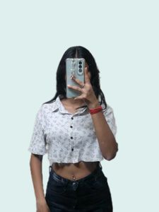 Floral Cropped Shirt