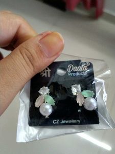 Elegant Pearl &amp; Crystal Earrings