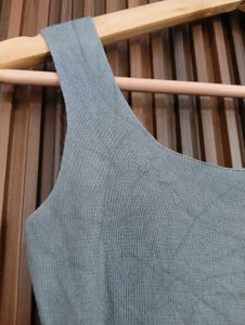 Sleeveless Grey Mini Dress