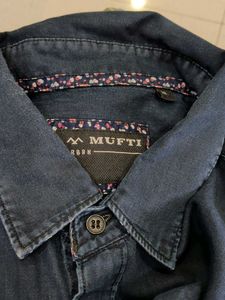 Men's Light Denim Short Sleeves Shirt