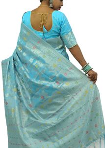 New Banarasi Soft Cotton Linen Saree