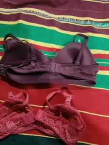 Two Beautiful Floral Print Bras