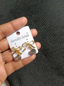 Cute Bow Drop Earrings