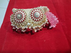 Exquisite Jhumka Earrings with Pearls