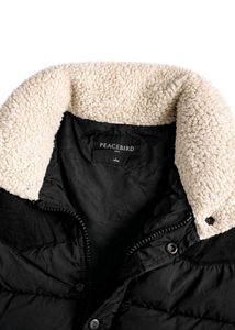 Men's Black Knit Puffer Jacket