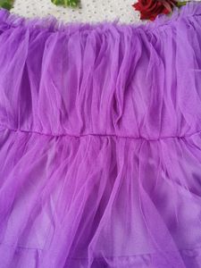 Purple Tulle Top