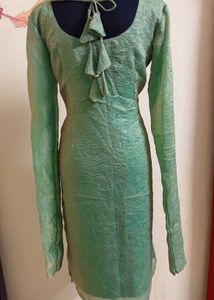 Crushed silk kurti