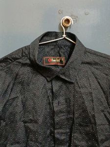 Patterned Button-Down Shirt