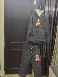 Cute Bear Hoodie & Pants Set