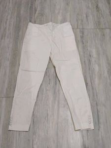 White Cotton Pants