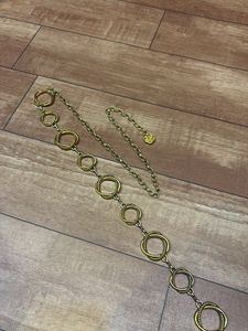 Vintage Gold Circle Chain Belt