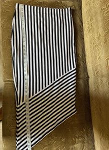 Summer Sale 🔥Koovs White Black Stripped Skirt