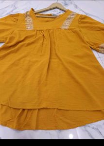 Mustard Yellow Tunic Top