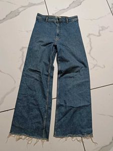 Wide Leg Denim Jeans