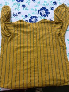 Mustard Yellow Striped top